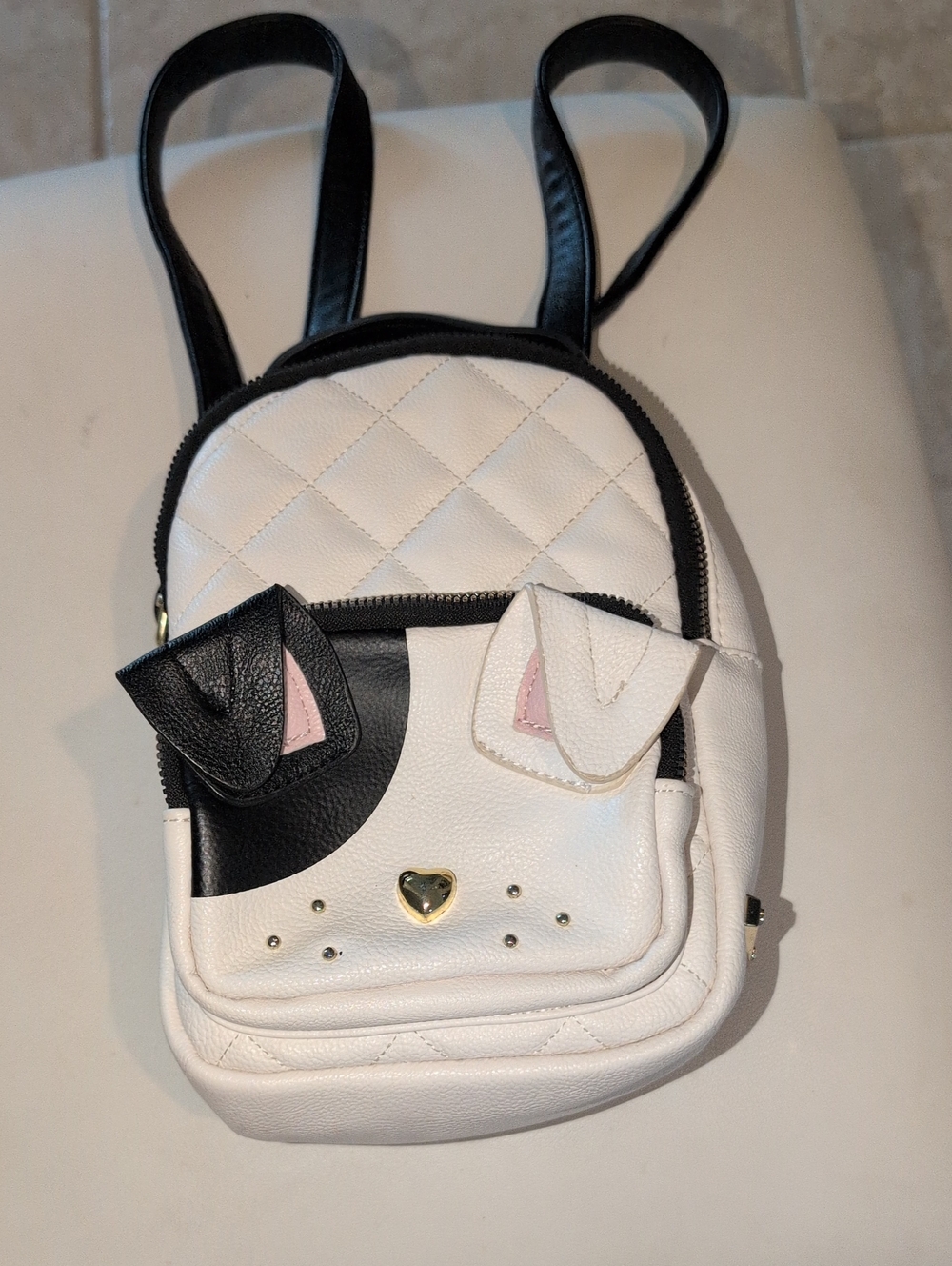 Betsy Johnson Kitsch Puppy Dog Face Mini Backpack